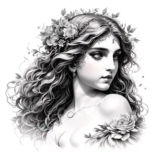 Aphrodite tattoo design idea