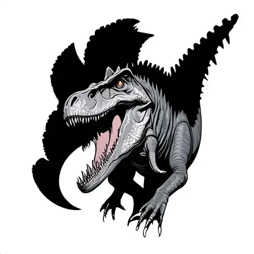 Adam, Gémeaux, dinosaure tattoo design idea