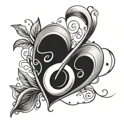 tears, music, heart tattoo design idea