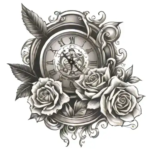 Time Work Kindness Energy Movement Life tattoo design idea