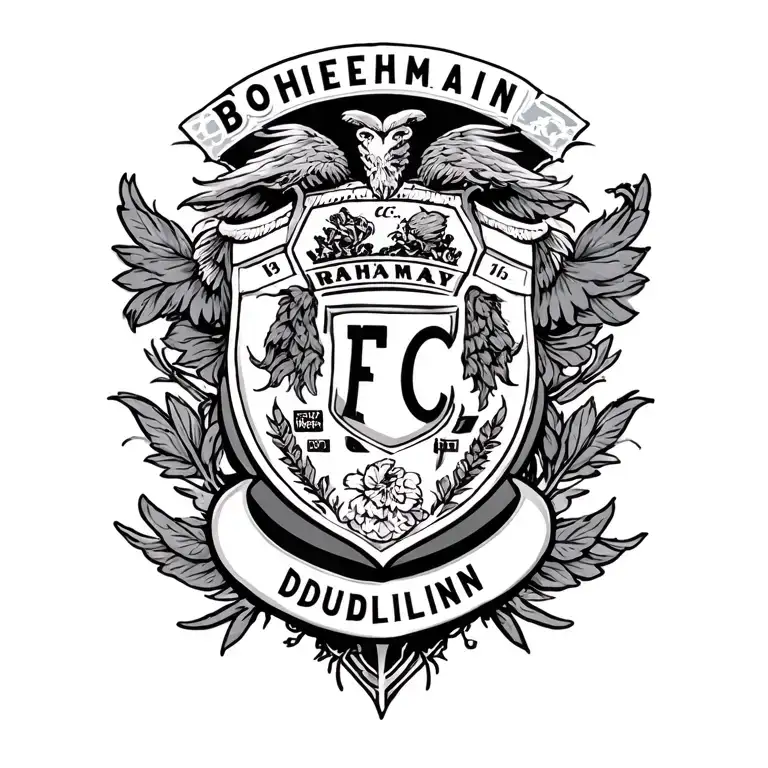 bohemian fc dublin tattoo design idea