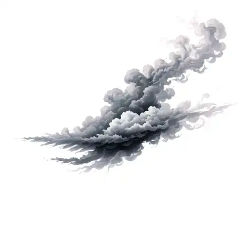 Filler Clouds and Smoke tattoo design idea