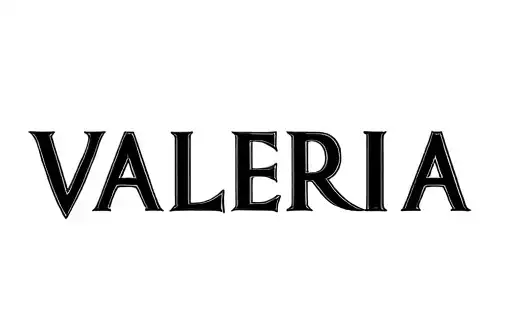 "Valeria" tattoo design idea
