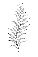 kelp underwater tattoo design idea