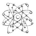 atom molecule transforming tattoo design idea