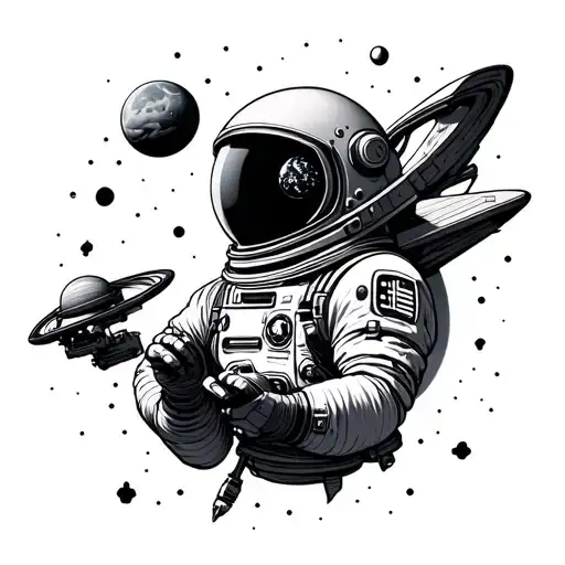 icuras in space themed tattoo tattoo design idea
