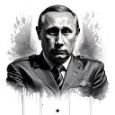 Putin tattoo design idea