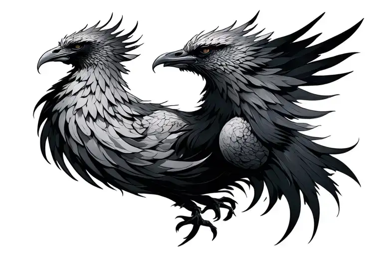 Phoenix Neck tattoo design idea
