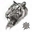 tiger tattoo design idea