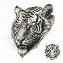 tiger tattoo design idea