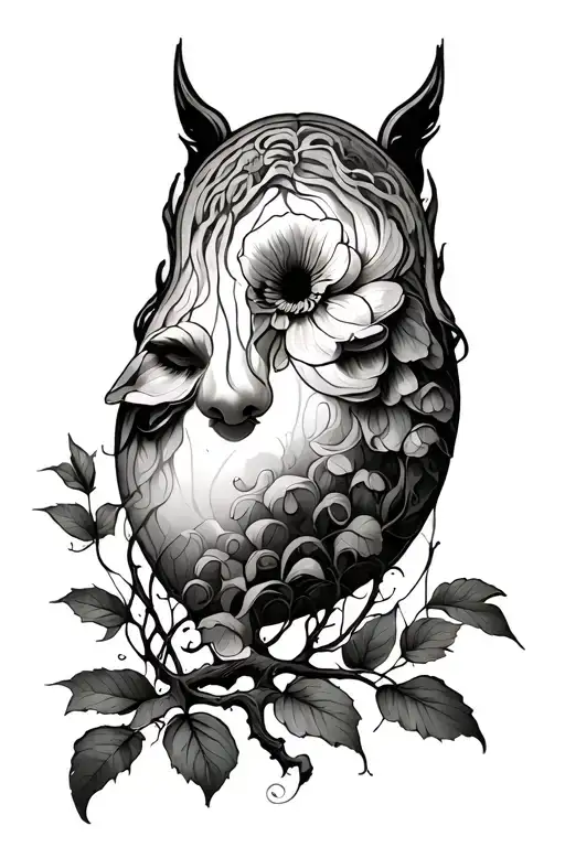 willow tree semi colon tattoo design idea