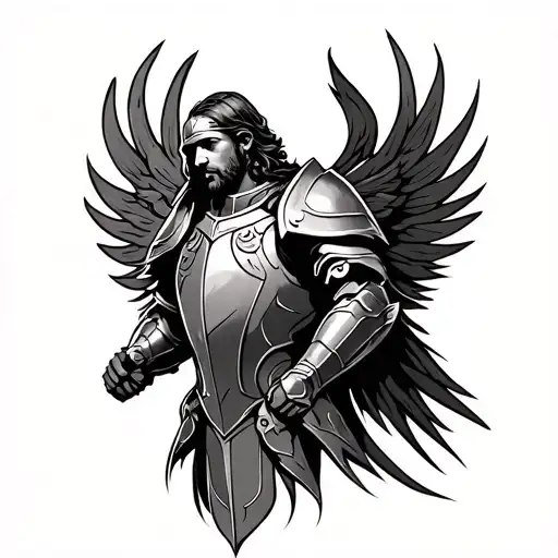 Full Armor Of God tattoo design idea
