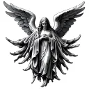 Weeping Angel tattoo design idea