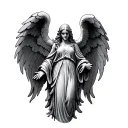 Weeping Angel tattoo design idea