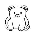 gummy bear outline tattoo design idea
