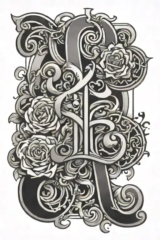 Initials Sh Yu A tattoo design idea