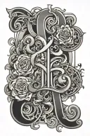Initials Sh Yu A tattoo design idea