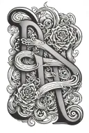 Initials Sh Yu A tattoo design idea