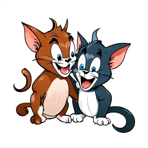 Tom and jerry tattoo design idea