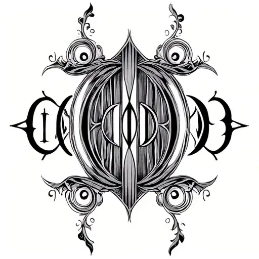 Two Word Ambigram Generator tattoo design idea