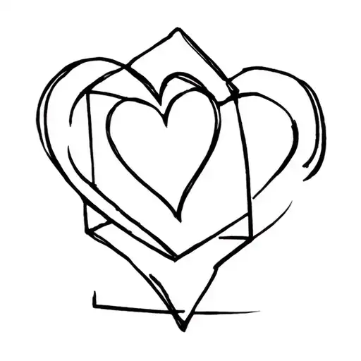 Heart shaped box tattoo design idea