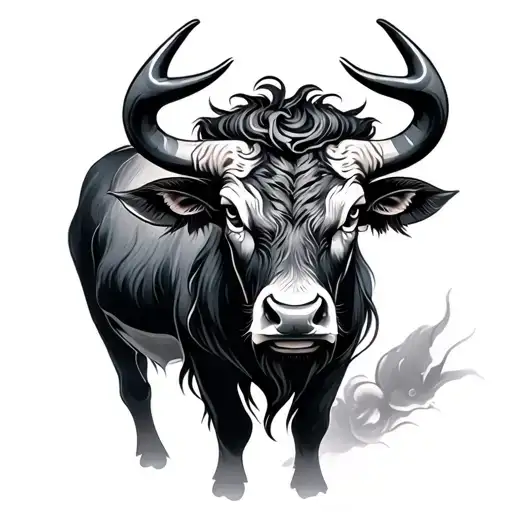 Chinese Ox tattoo design idea