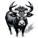 Chinese Ox tattoo design idea