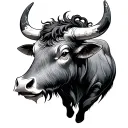 Chinese Ox tattoo design idea