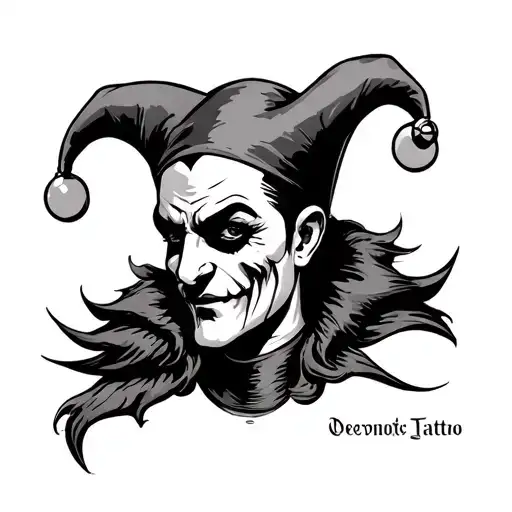 Court Jester tattoo design idea