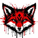 "Fox Box" "Fox Box" "Fox Box". Fox head with battery elements built in. tattoo design idea