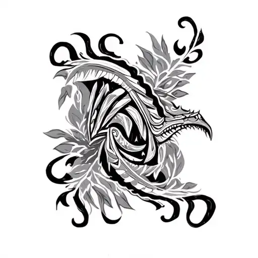 "Moar " indigenous artwork tattoo design idea