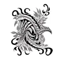 "Moar " indigenous artwork tattoo design idea