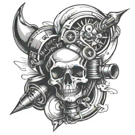 turbo and surgery tattoo design idea