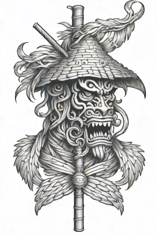 Straw Tengri tattoo design idea