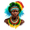 african native, nigeria tattoo design idea