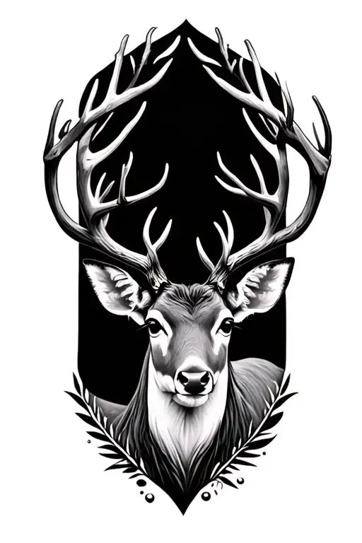simple deer tattoo design tattoo design idea