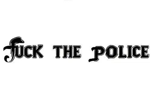 "Fuck the police" tattoo design idea