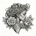 black owned submissive slave tattoo design idea