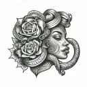 black owned submissive slave tattoo design idea