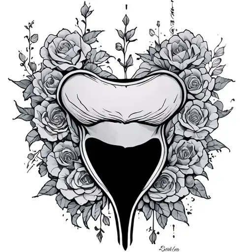 Vaginal tattoo design idea