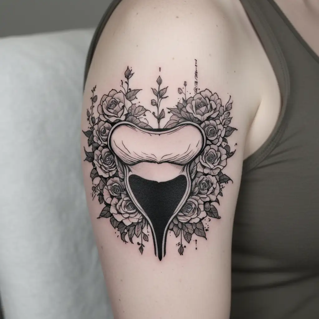 Vaginal tattoo design idea