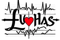 heartbeat line with heart shape cross and the name lukhas tattoo design idea