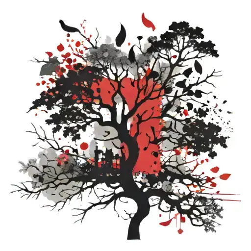 Tree of Knowledge of good and evil   tattoo design idea