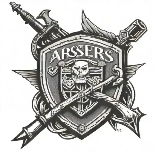 gunners d'arsenal tattoo design idea