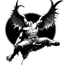 Lucifer Falling tattoo design idea