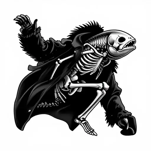 451+ Fish Skeleton Tattoos in 2026 - BlackInk AI