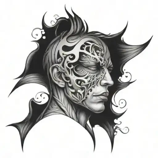 body soul leaving the body tattoo design idea