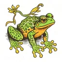 frog tattoo design idea