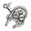 1. Mechanical Elements:Integrated components like gears, screws, pistons, and various tools (e.g., a wrench, screwdriv tattoo design idea