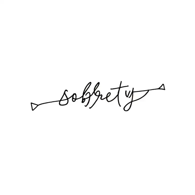 sobriety date tattoo tattoo design idea